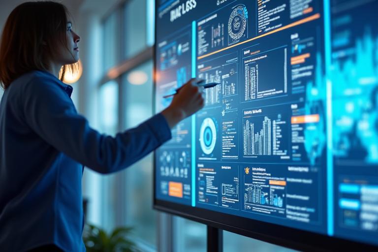 스마트 보드를 활용한 최첨단 회의실