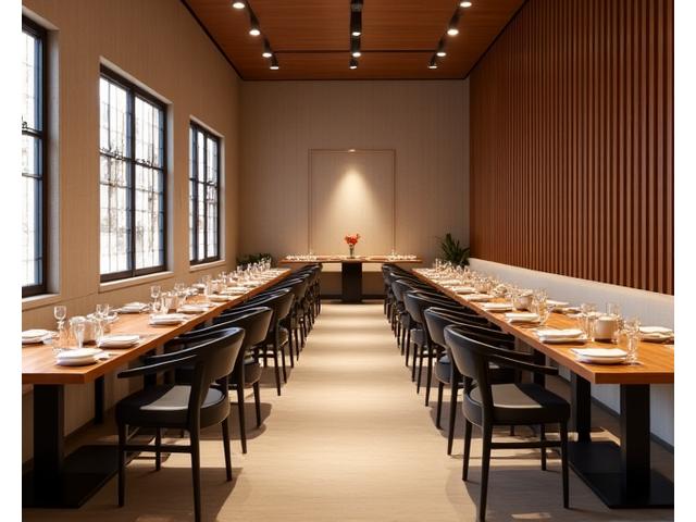 한식 파인다이닝 소반의 우아한 실내 인테리어